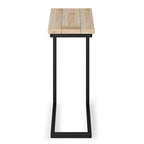 WYNDENHALL Rhonda 18 inch Wide Solid Metal Industrial C Side Table - 18 W x 10 D x 24 H