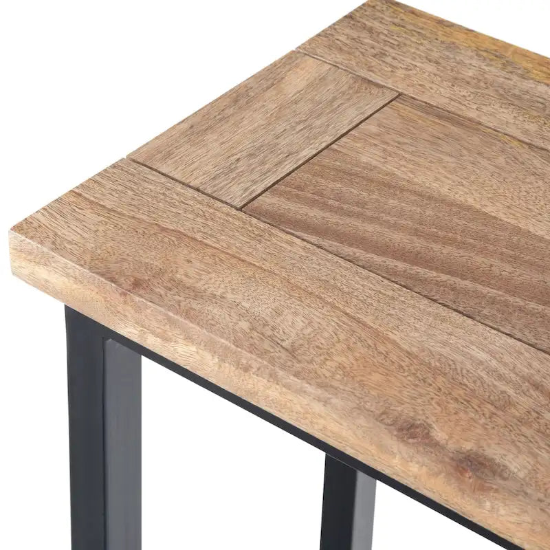 WYNDENHALL Rhonda 18 inch Wide Solid Metal Industrial C Side Table - 18 W x 10 D x 24 H