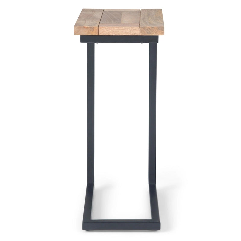 WYNDENHALL Rhonda 18 inch Wide Solid Metal Industrial C Side Table - 18 W x 10 D x 24 H