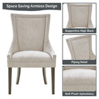 Madison Park Signature Ultra Upholstered Dining Side Chairs With Wood Legs (Set of 2)