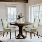 Madison Park Signature Ultra Upholstered Dining Side Chairs With Wood Legs (Set of 2)