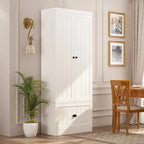 Combo Entryway Hall Trees Storage Bench Closet Organizer Clothes Rack