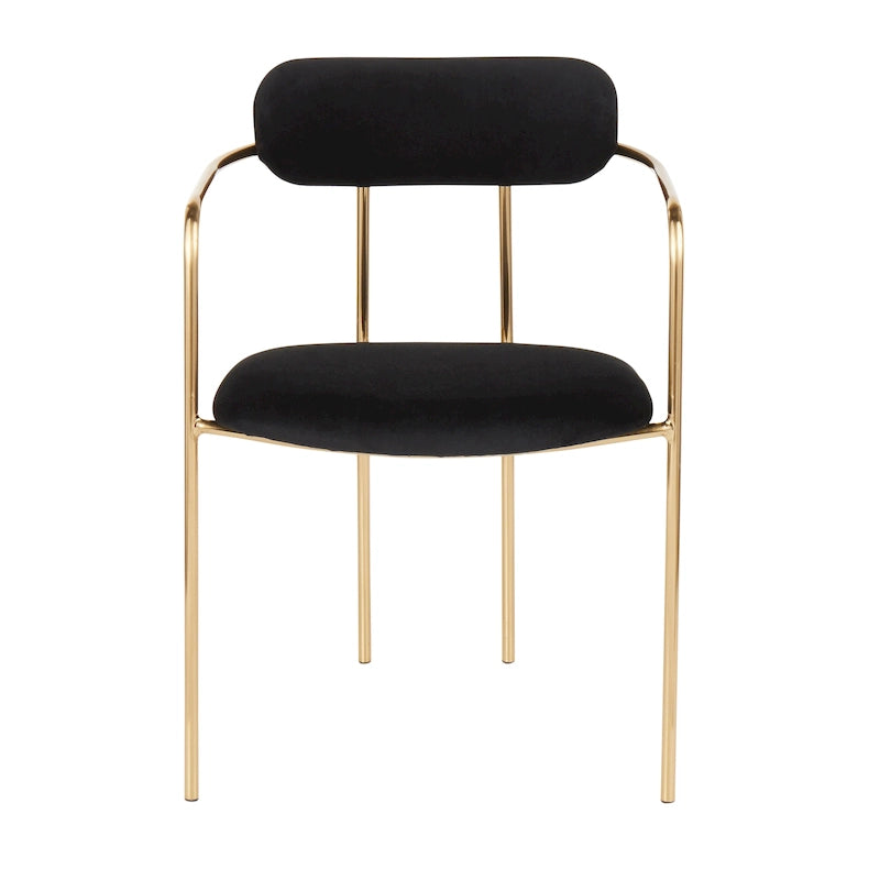 Silver Orchid Gregor Glam Velvet Chair (Set of 2)