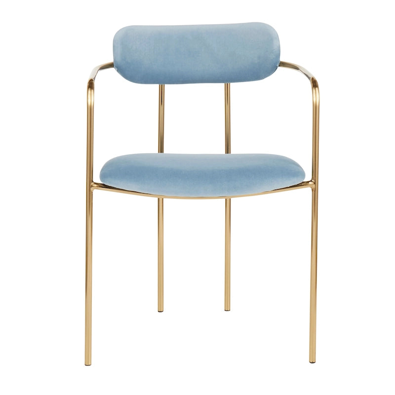 Silver Orchid Gregor Glam Velvet Chair (Set of 2)