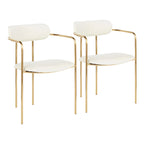 Silver Orchid Gregor Glam Velvet Chair (Set of 2)