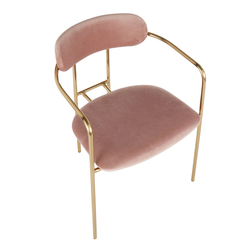 Silver Orchid Gregor Glam Velvet Chair (Set of 2)