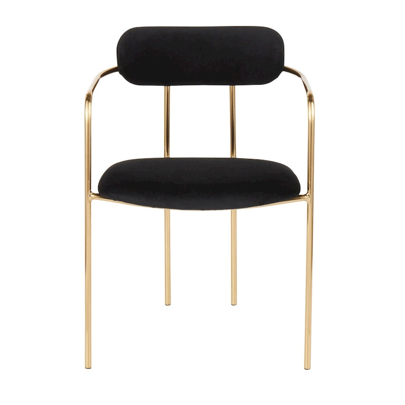 Silver Orchid Gregor Glam Velvet Chair (Set of 2)