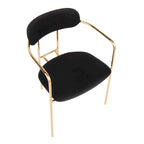 Silver Orchid Gregor Glam Velvet Chair (Set of 2)
