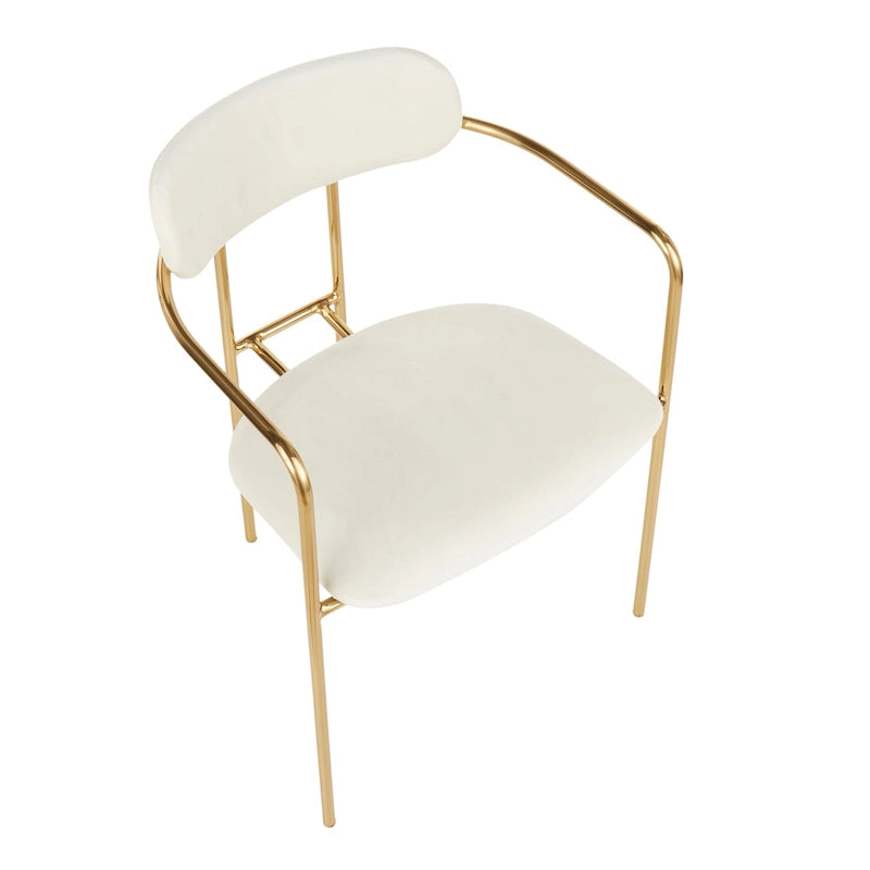 Silver Orchid Gregor Glam Velvet Chair (Set of 2)