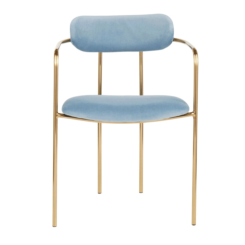 Silver Orchid Gregor Glam Velvet Chair (Set of 2)