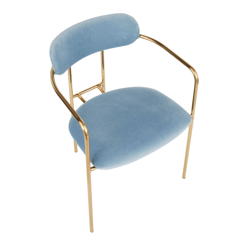 Silver Orchid Gregor Glam Velvet Chair (Set of 2)