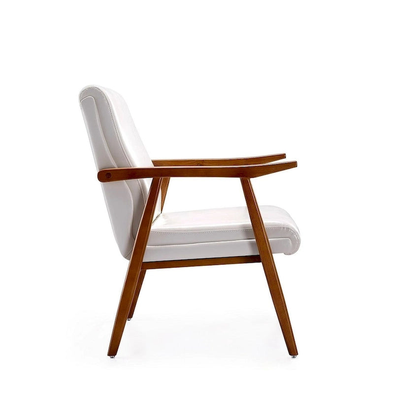 Manhattan Comfort ArchDuke Amber Faux Leather Accent Chair