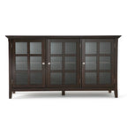 WYNDENHALL Normandy SOLID WOOD 62 inch Wide Transitional Wide Storage Cabinet - 62w x 18d x 34 h