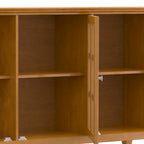 WYNDENHALL Normandy SOLID WOOD 62 inch Wide Transitional Wide Storage Cabinet - 62w x 18d x 34 h