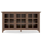 WYNDENHALL Normandy SOLID WOOD 62 inch Wide Transitional Wide Storage Cabinet - 62w x 18d x 34 h