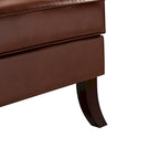 Angeles Mid-century Modern Ergonomic Vegan Leather Armchair with Wingback Set of 2 by HULALA HOME