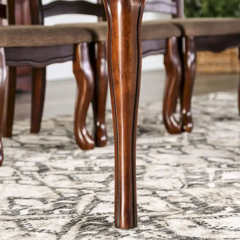Furniture of America Shak Traditional Dark Walnut 78-inch Dining Table