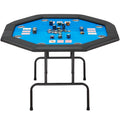 AVAWING 8 Players Game Poker Table Casino Leisure