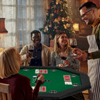 AVAWING 8 Players Game Poker Table Casino Leisure