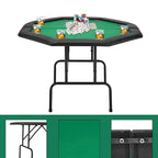 AVAWING 8 Players Game Poker Table Casino Leisure