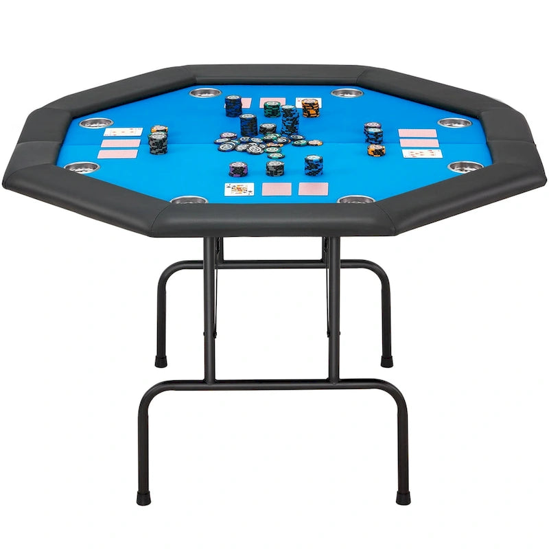 AVAWING 8 Players Game Poker Table Casino Leisure