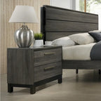 Carbon Loft Lippmann Antique Grey Finish Wood Queen-size Bedroom Set
