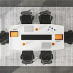 6FT Conference Table, Boat Shaped Meeting Table
