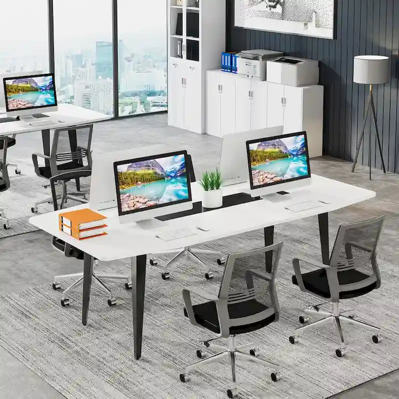 6FT Conference Table, Boat Shaped Meeting Table