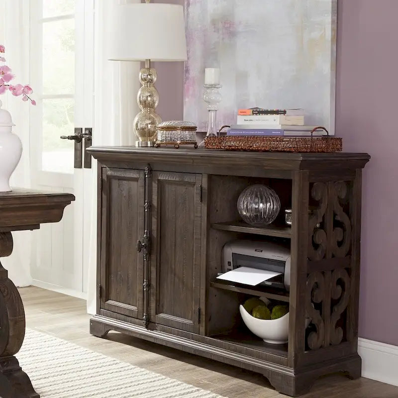 Bellamy Traditional Weathered Peppercorn Printer Stand