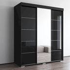 Aria Modern 3-door Wardrobe Armoire with Mirror
