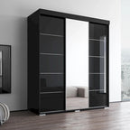 Aria Modern 3-door Wardrobe Armoire with Mirror