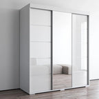 Aria Modern 3-door Wardrobe Armoire with Mirror