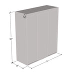 Aria Modern 3-door Wardrobe Armoire with Mirror