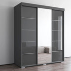 Aria Modern 3-door Wardrobe Armoire with Mirror