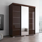 Aria Modern 3-door Wardrobe Armoire with Mirror