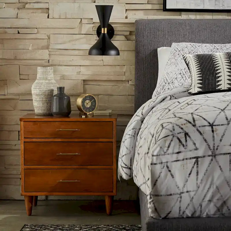 Lifestorey Ana 3-Drawer Nightstand