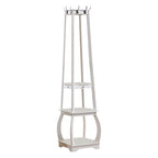Coat Rack with Storage Shelves
