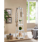 Coat Rack with Storage Shelves