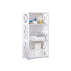3 Tier Open Storage Shelves, for Bedroom, White
