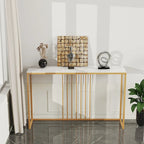 47 Long Narrow Console Tables Sintered Stone for Entryway Sofa Table - L 47 x W 12 x H 31