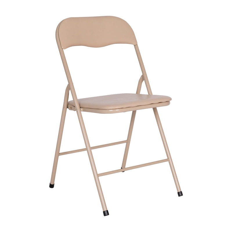 5 Piece Folding Card Table and Chair Set with Upholstered Table Top - 33.5W x 33.5D x 27.75H