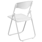 2 Pack 500 lb. Capacity Heavy Duty Plastic Folding Chair