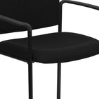 Stackable Steel Reception Chair with Arms - Padded Seat (Single)