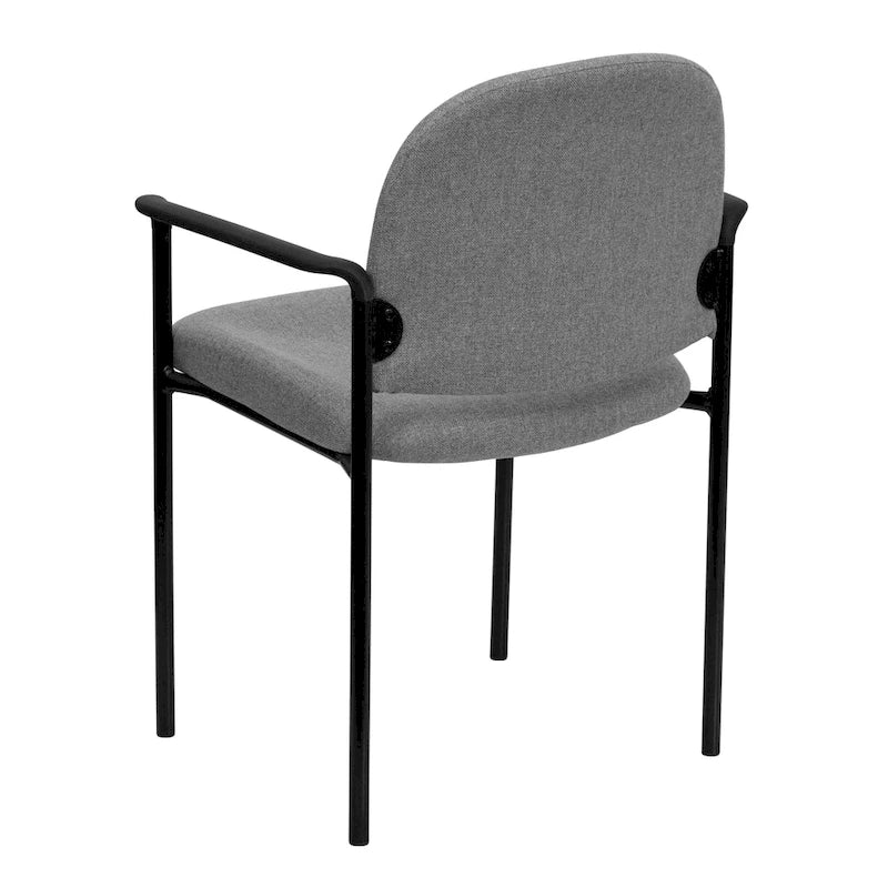 Stackable Steel Reception Chair with Arms - Padded Seat (Single)