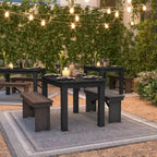 Antique Rustic Pine Farmhouse Dining Table - Seats 4 (Rectangular)