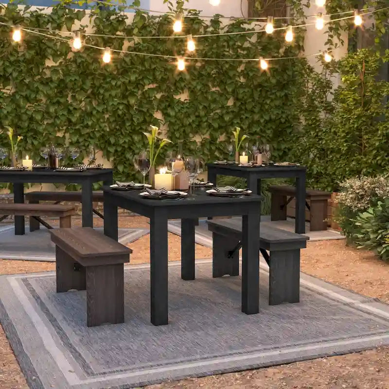 Antique Rustic Pine Farmhouse Dining Table - Seats 4 (Rectangular)