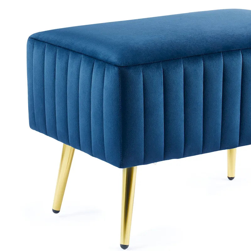 CO-Z 24-inch Modern Upholstered Entryway Bench with Velvet Seat