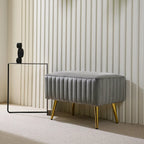 CO-Z 24-inch Modern Upholstered Entryway Bench with Velvet Seat