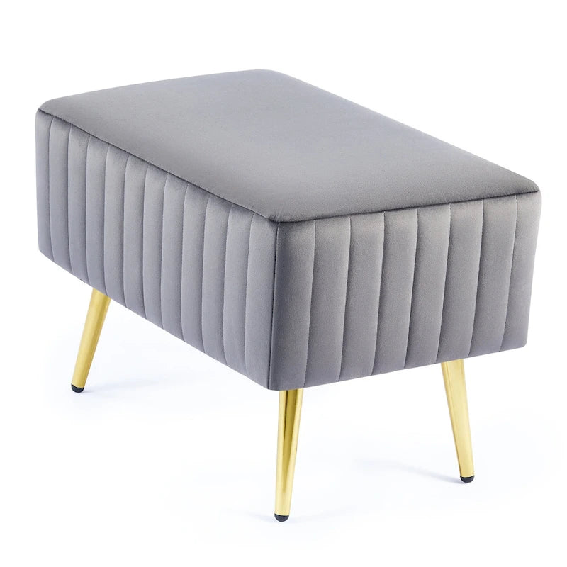 CO-Z 24-inch Modern Upholstered Entryway Bench with Velvet Seat
