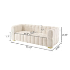 VANOMi 85inch Modern Couch, Leisure Comfortable Sofa - 85 x 33.86